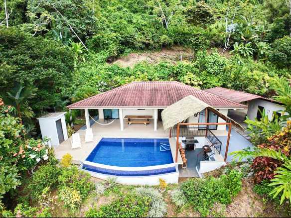 Stunning 3-Bedroom Home with Ocean & Mountain Views and Private Pool in Dominical Costa Rica