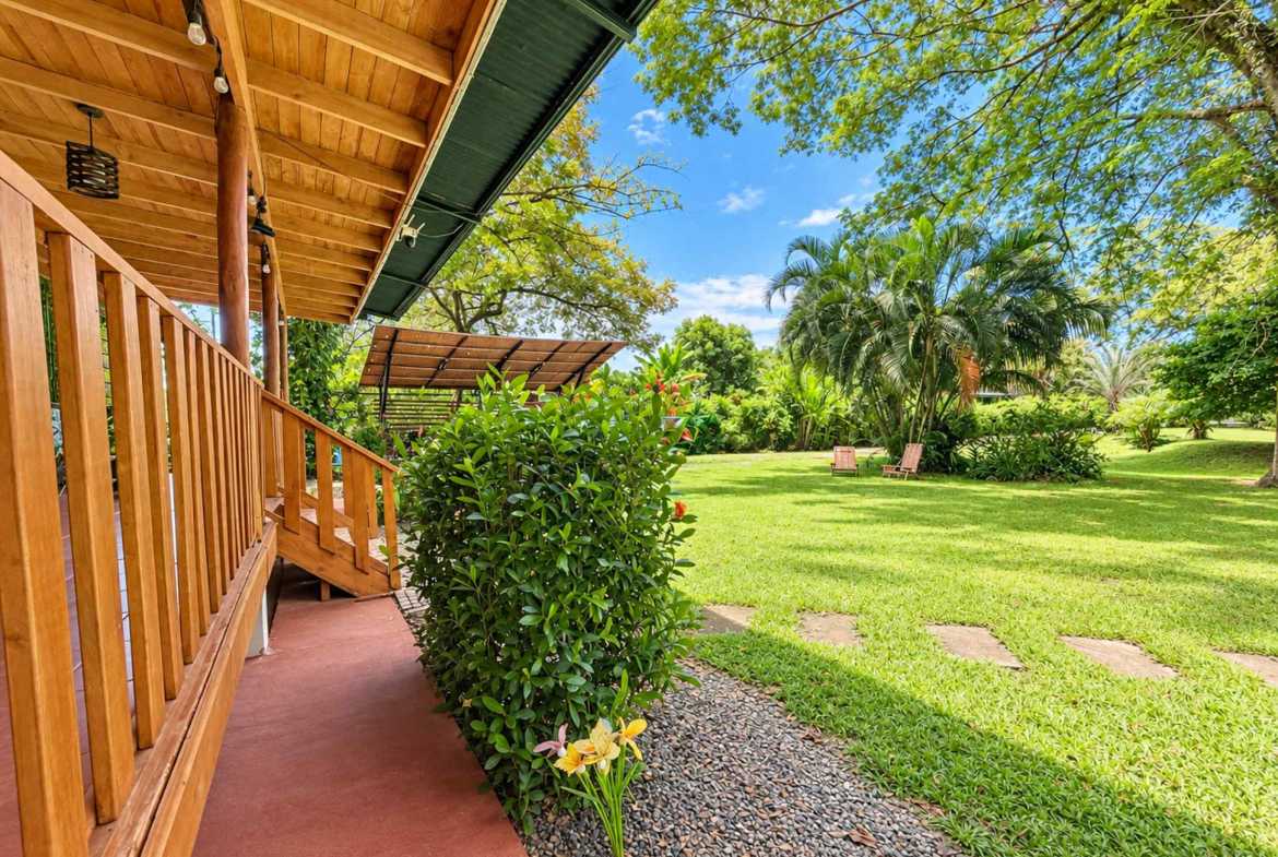 Charming 2-Bedroom Riverside Pine Cabin with River & Jungle Views in Uvita Costa Rica