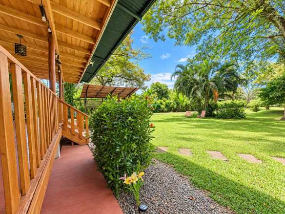 Charming 2-Bedroom Riverside Pine Cabin with River & Jungle Views in Uvita Costa Rica
