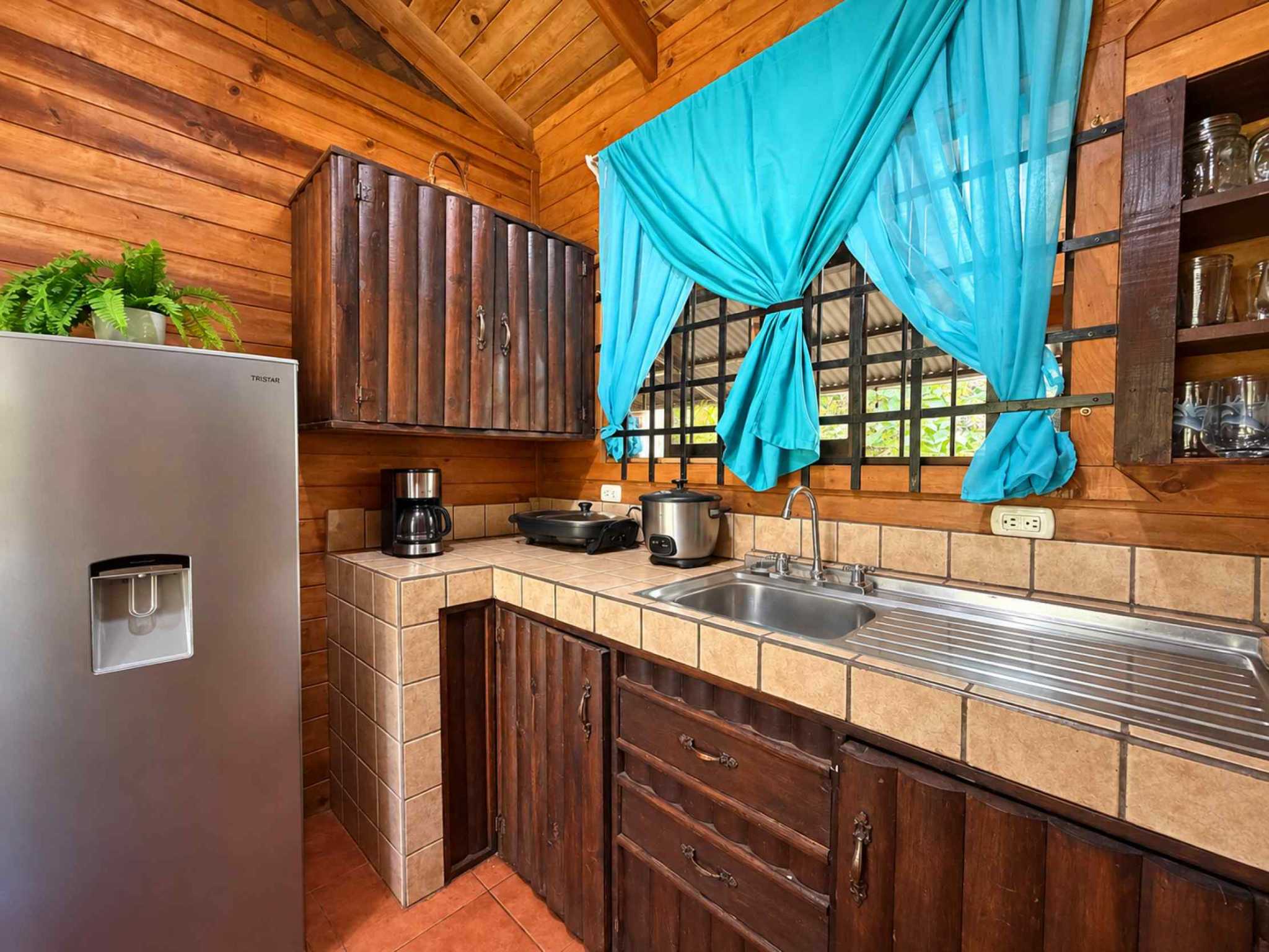 74511-12 Charming 2-Bedroom Riverside Pine Cabin with River & Jungle Views in Uvita Costa Rica