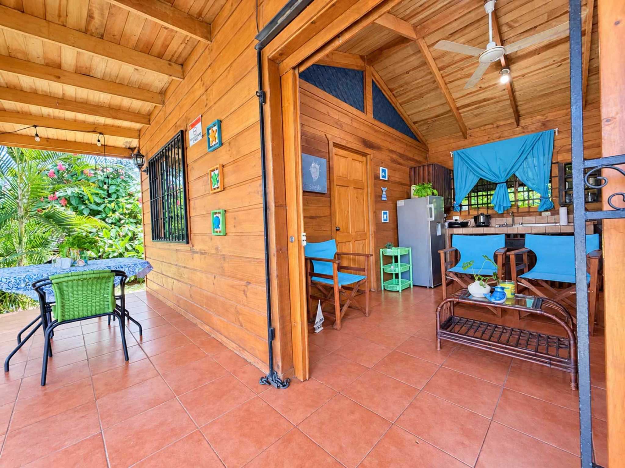 74511-13 Charming 2-Bedroom Riverside Pine Cabin with River & Jungle Views in Uvita Costa Rica