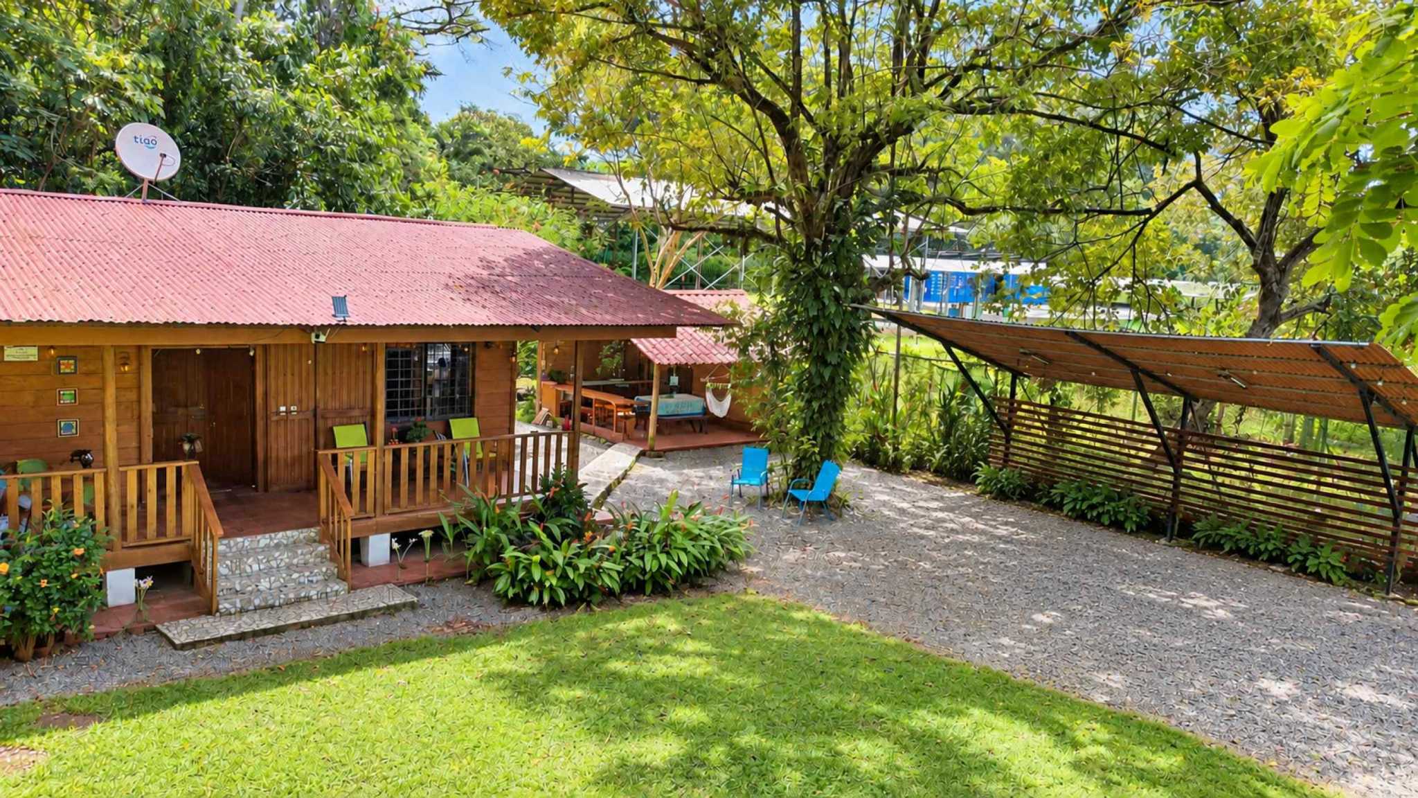 74511-22 Charming 2-Bedroom Riverside Pine Cabin with River & Jungle Views in Uvita Costa Rica