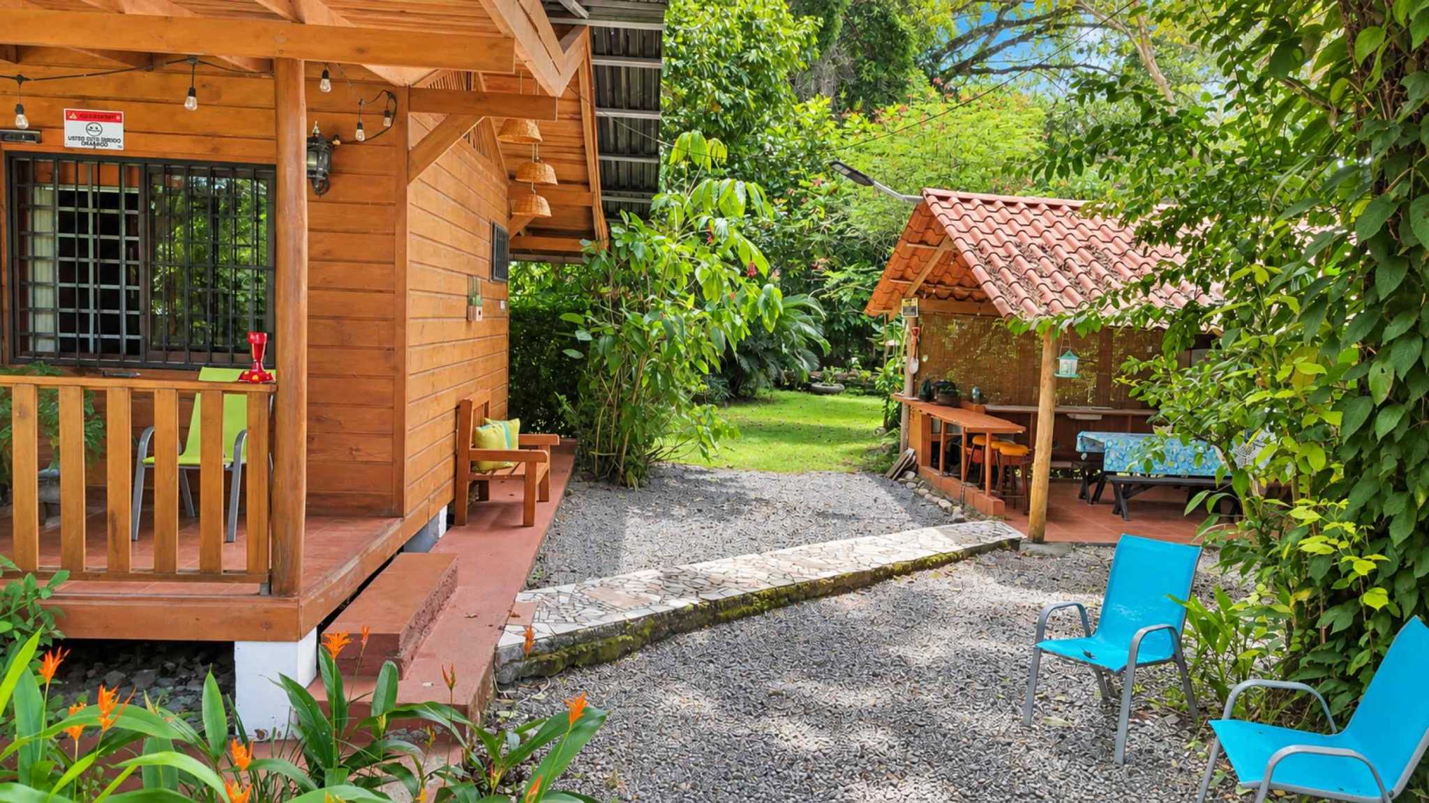 74511-30 Charming 2-Bedroom Riverside Pine Cabin with River & Jungle Views in Uvita Costa Rica