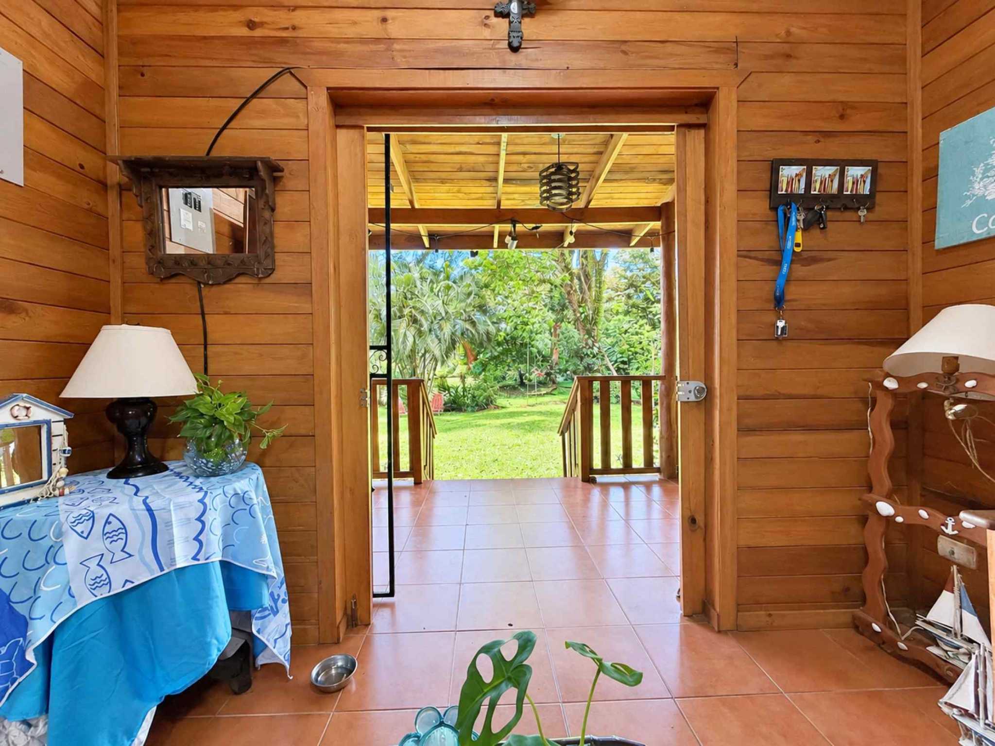 74511-32 Charming 2-Bedroom Riverside Pine Cabin with River & Jungle Views in Uvita Costa Rica