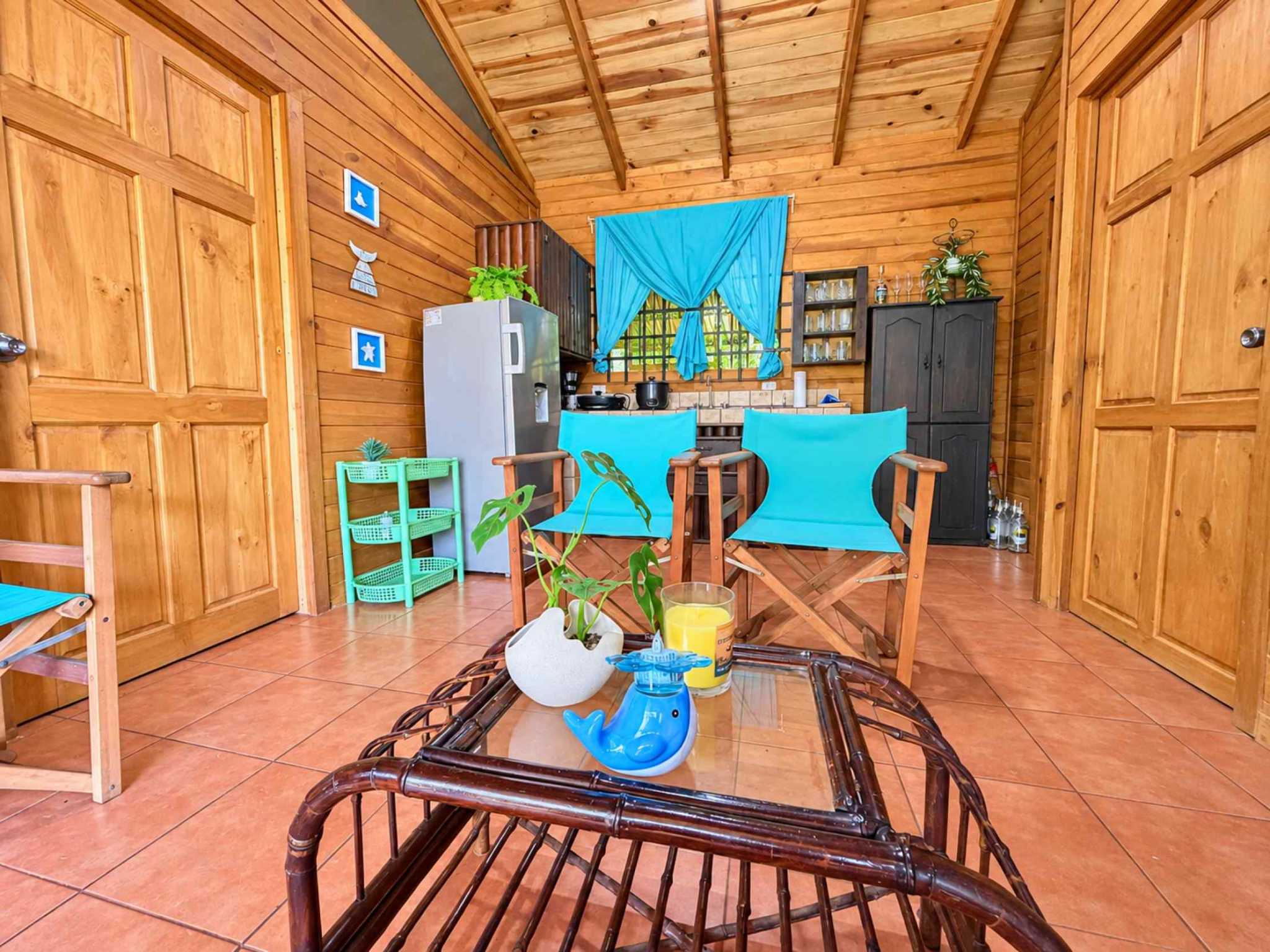 74511-37 Charming 2-Bedroom Riverside Pine Cabin with River & Jungle Views in Uvita Costa Rica