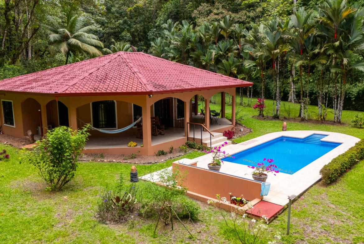 Charming 2-Bedroom Colonial-Style Home with Private Pool & Creek in Ojochal Costa Rica