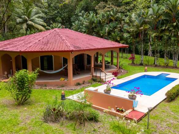 Charming 2-Bedroom Colonial-Style Home with Private Pool & Creek in Ojochal Costa Rica