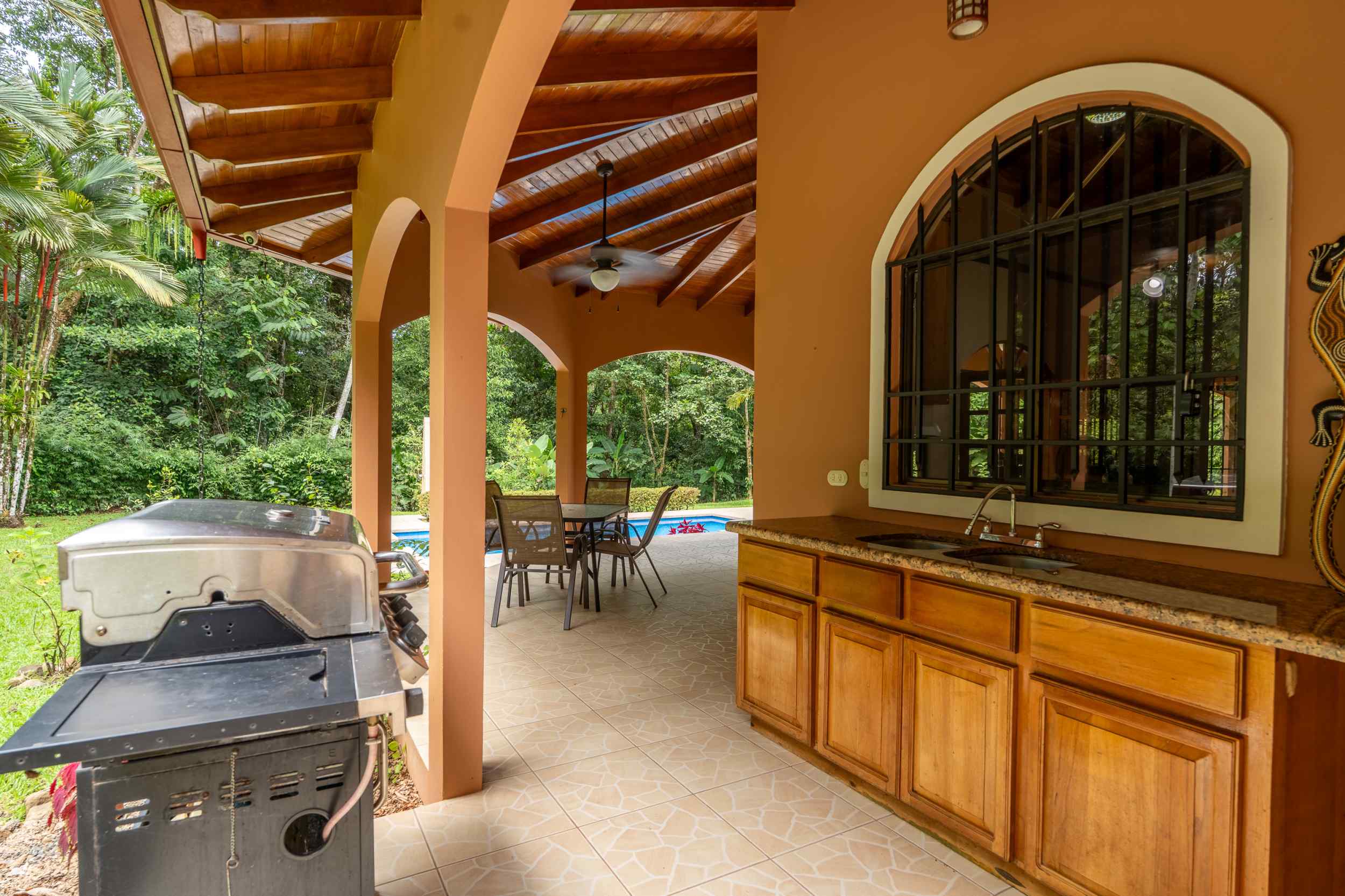 74507-8 Charming 2-Bedroom Colonial-Style Home with Private Pool & Creek in Ojochal Costa Rica