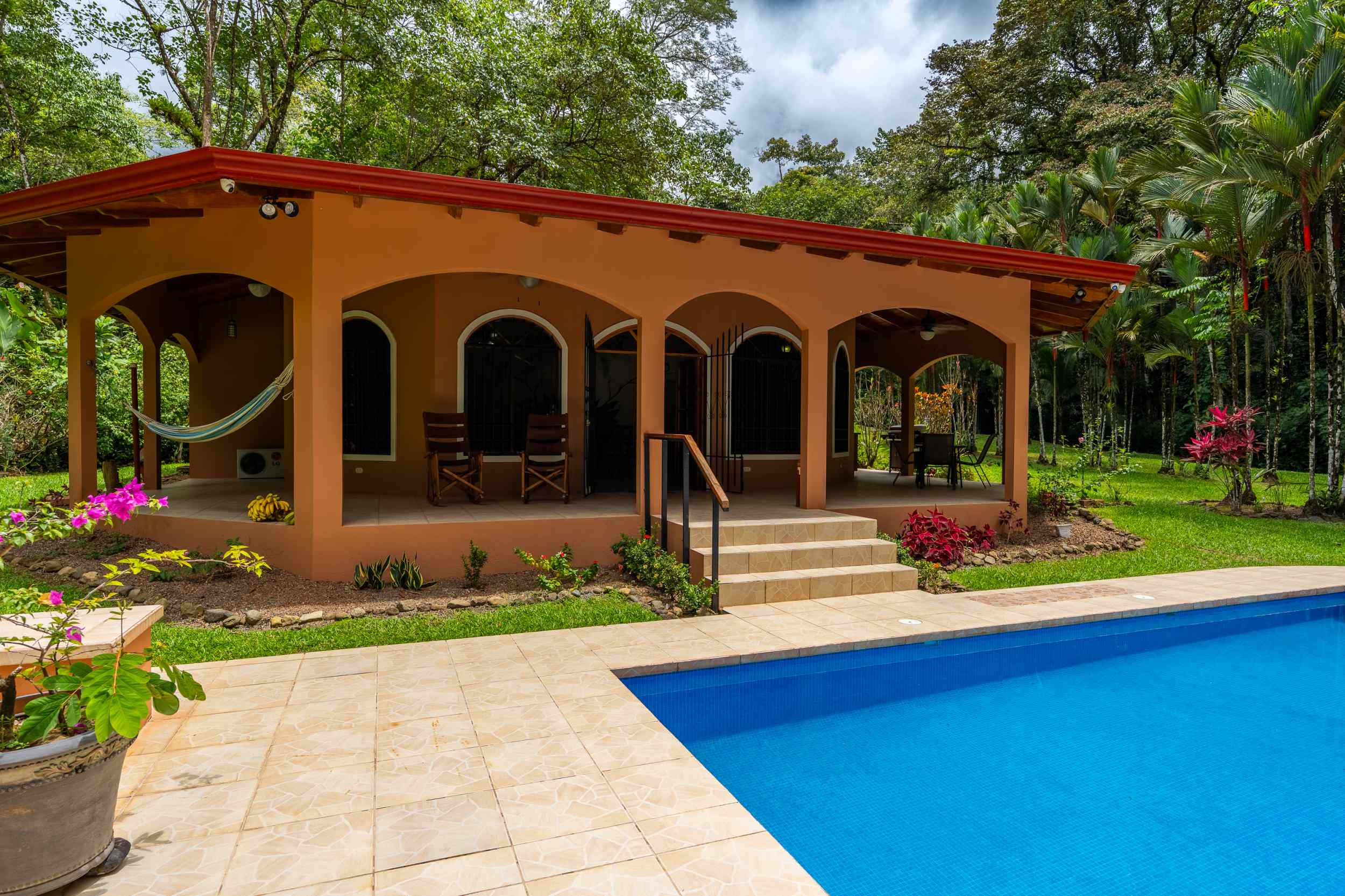 74507-9 Charming 2-Bedroom Colonial-Style Home with Private Pool & Creek in Ojochal Costa Rica