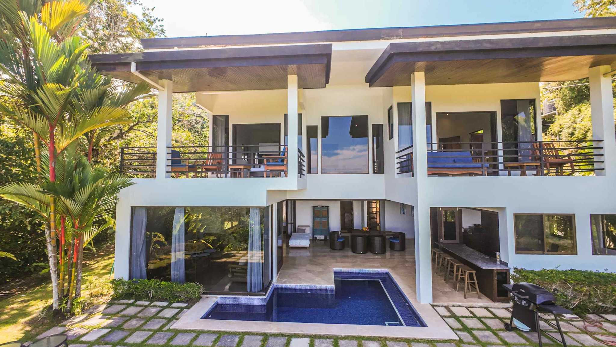74396-1 Stunning 4-Bedroom Home with Panoramic Ocean Views & Pool in Dominical Costa Rica