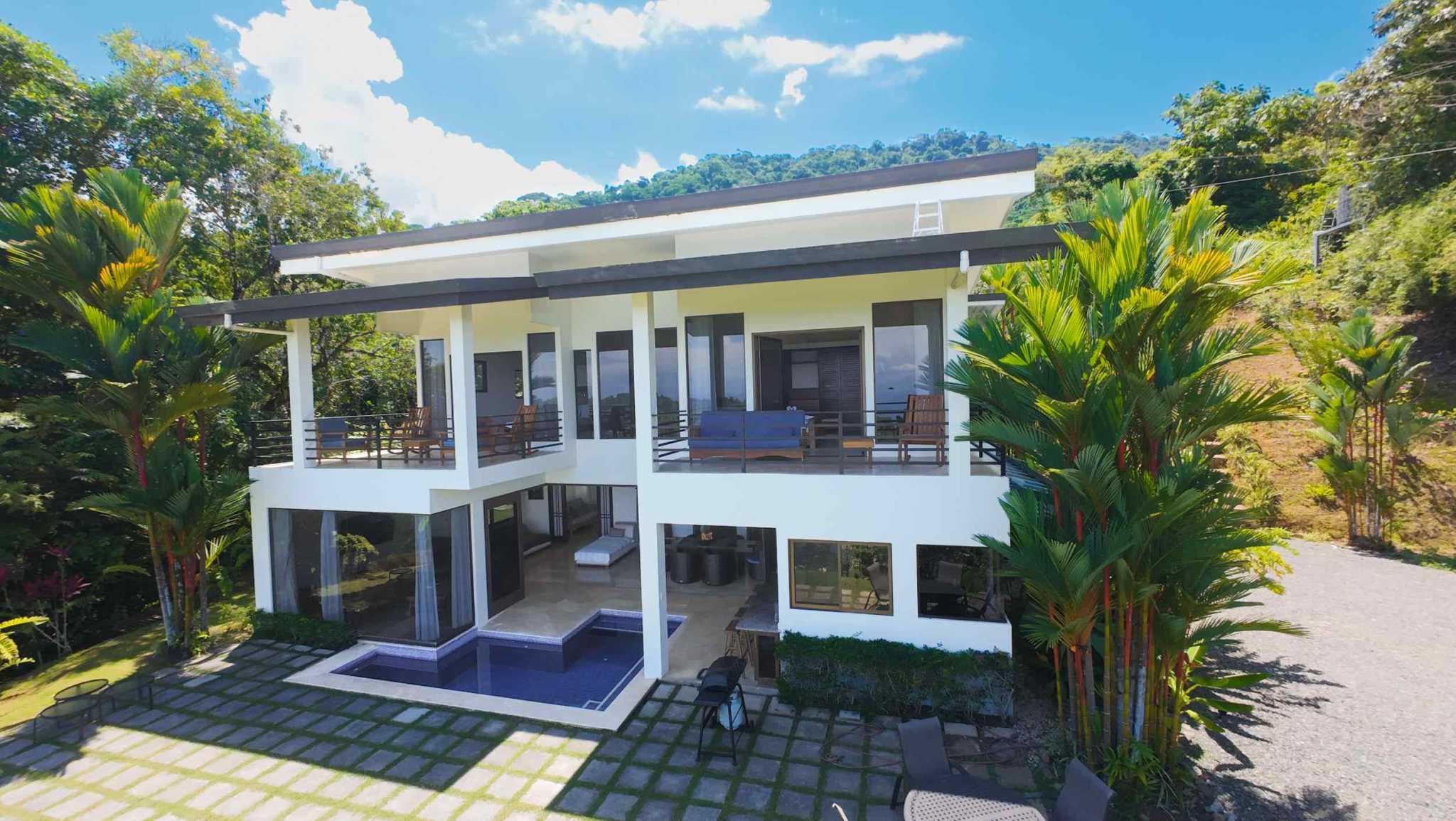 74396-2 Stunning 4-Bedroom Home with Panoramic Ocean Views & Pool in Dominical Costa Rica