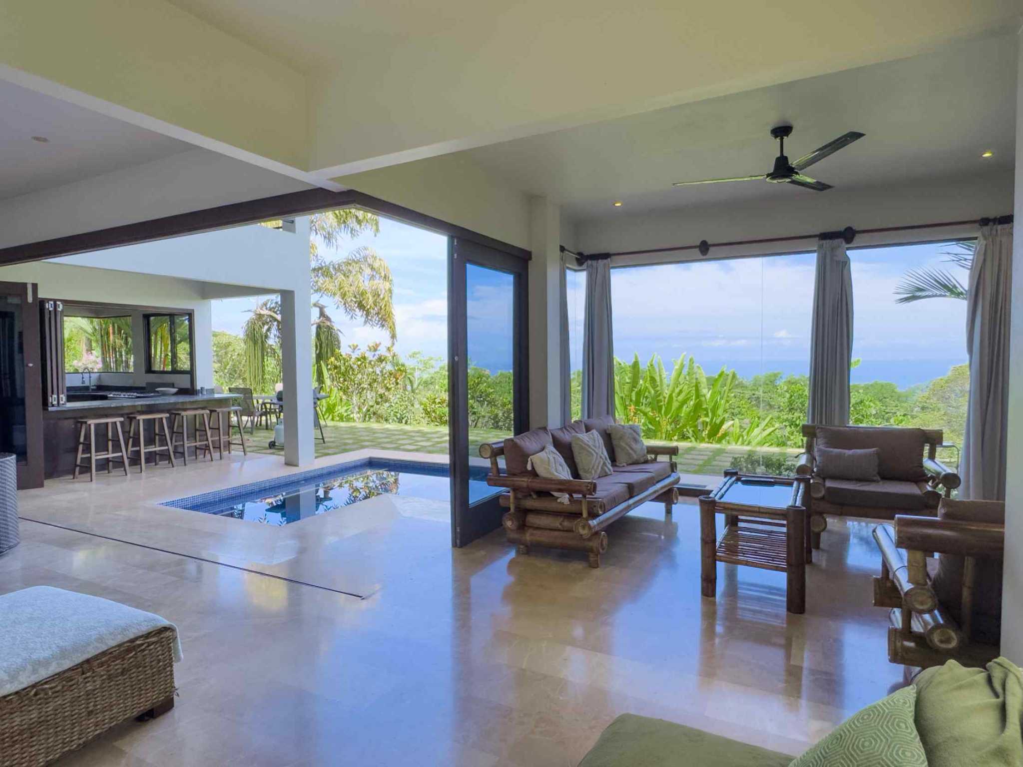 74396-19 Stunning 4-Bedroom Home with Panoramic Ocean Views & Pool in Dominical Costa Rica