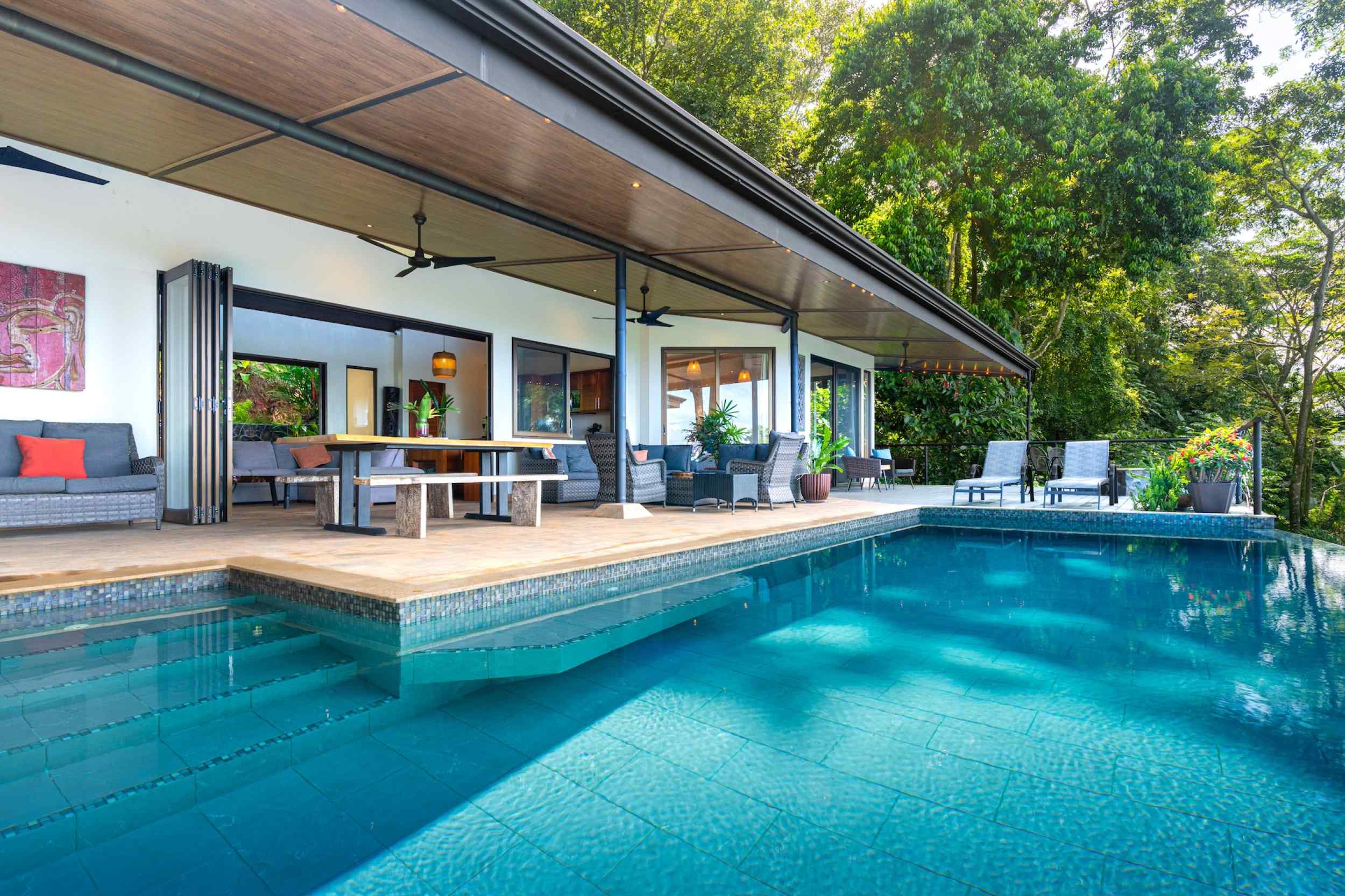 74444-6 Stunning 3-Bedroom Home with Ocean Views, Infinity Pool & Whale’s Tail Vistas in Uvita Costa Rica