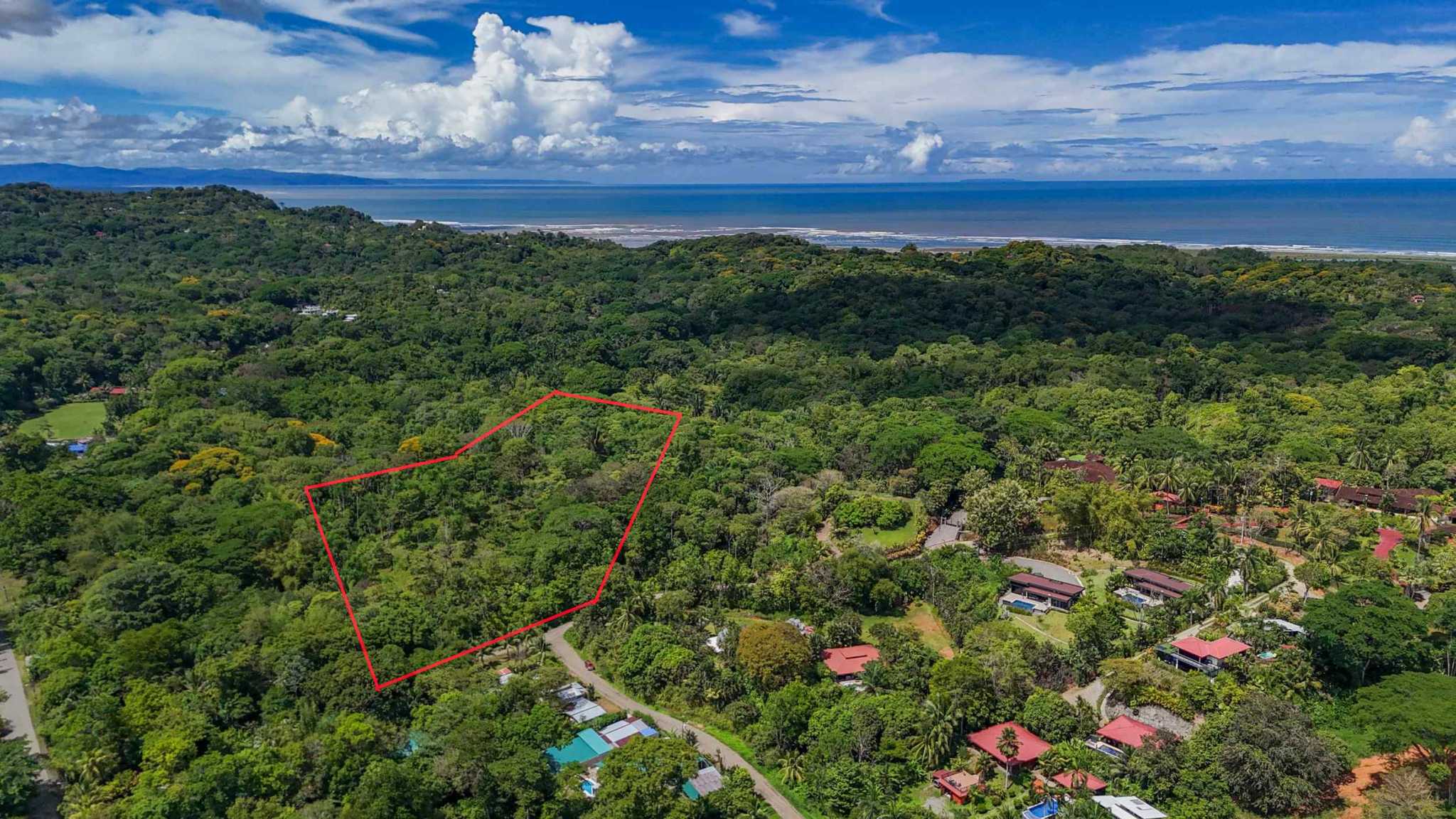 74960-37 Prime Ocean & Mountain View 4-Acre Building Lot with Legal Water in Ojochal Costa Rica