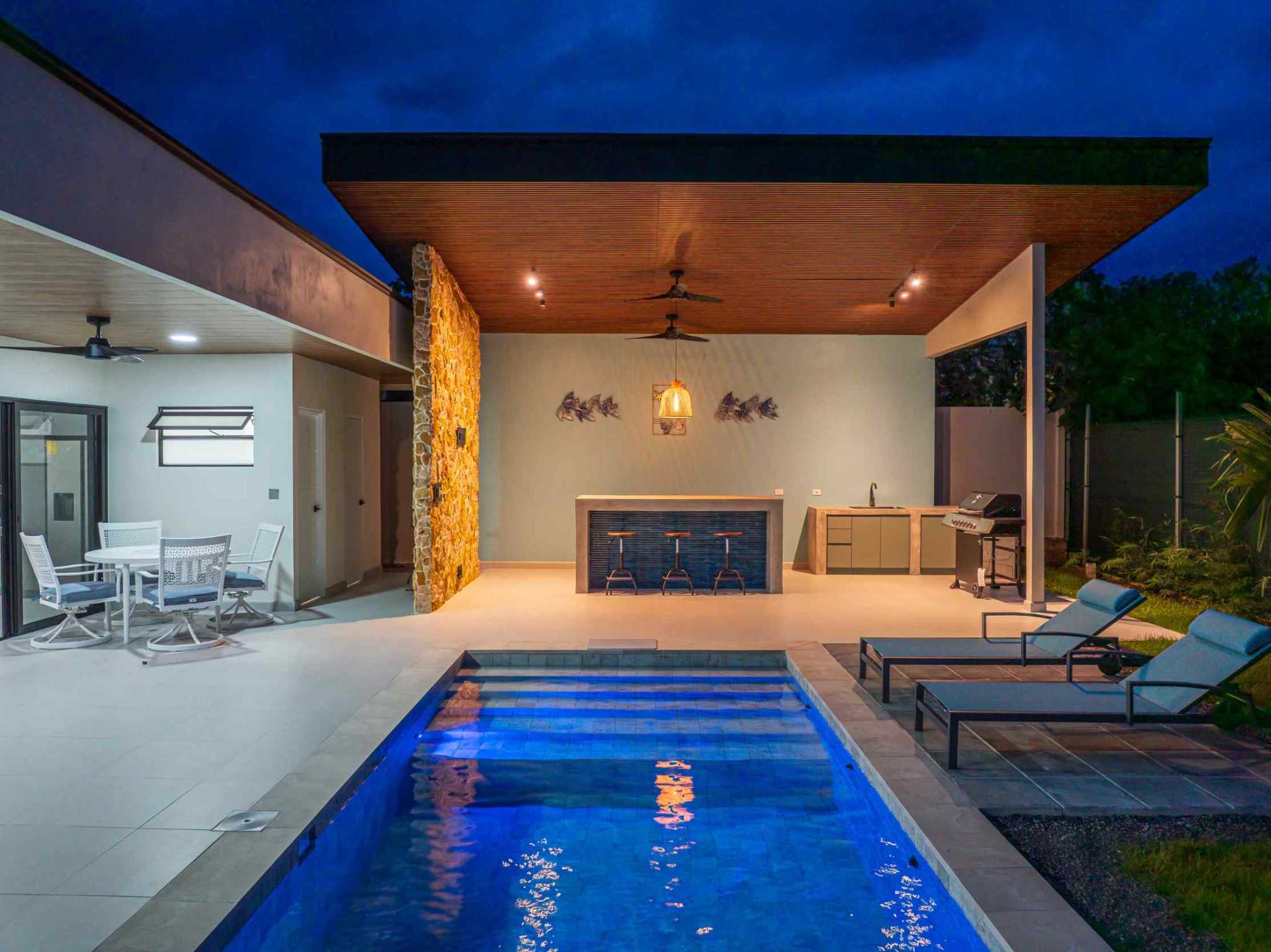 74430-11 Brand-New Modern Tropical 3-Bedroom Home with Private Pool & Outdoor Kitchen in Uvita Costa Rica
