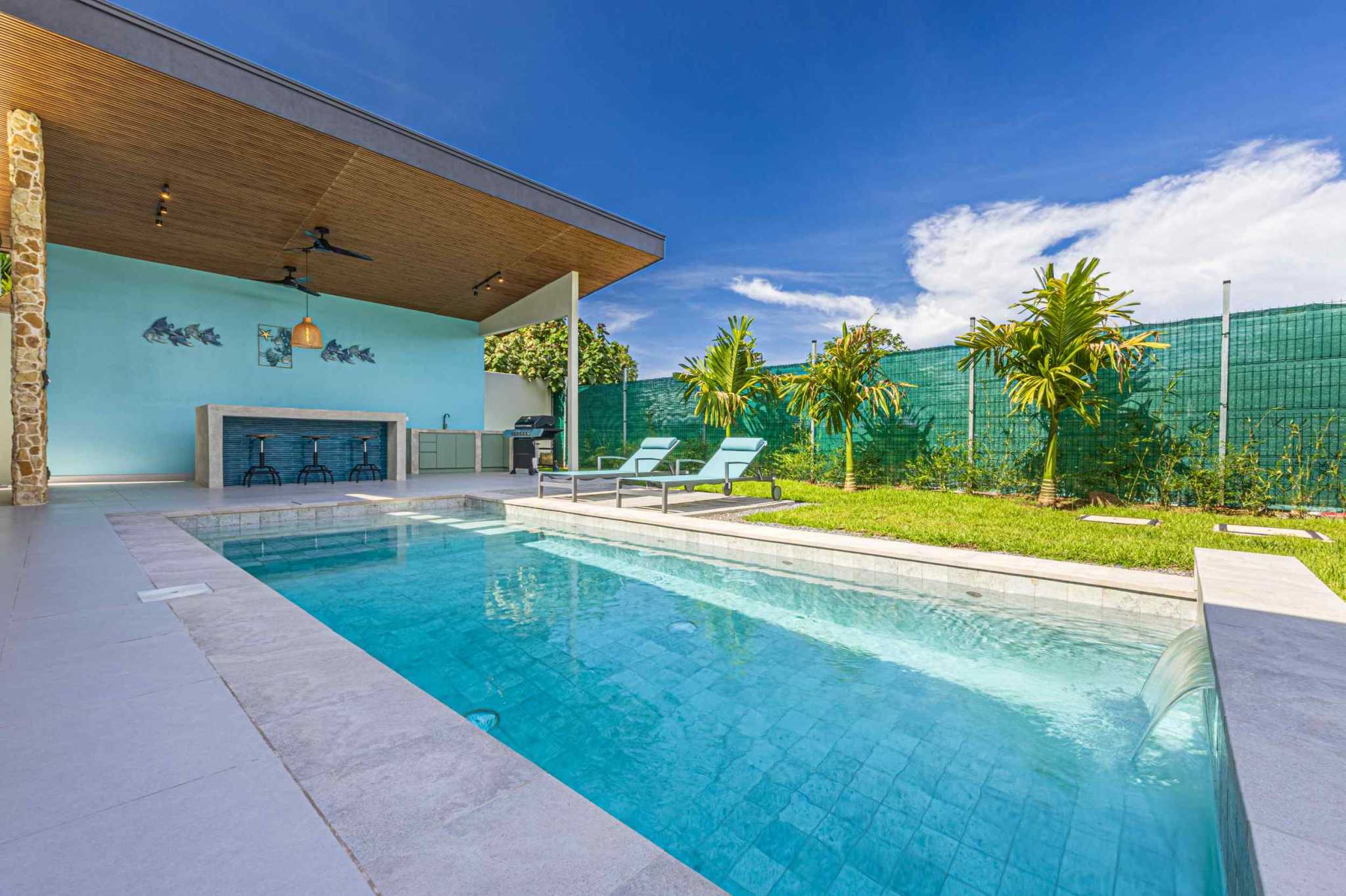74430-13 Brand-New Modern Tropical 3-Bedroom Home with Private Pool & Outdoor Kitchen in Uvita Costa Rica