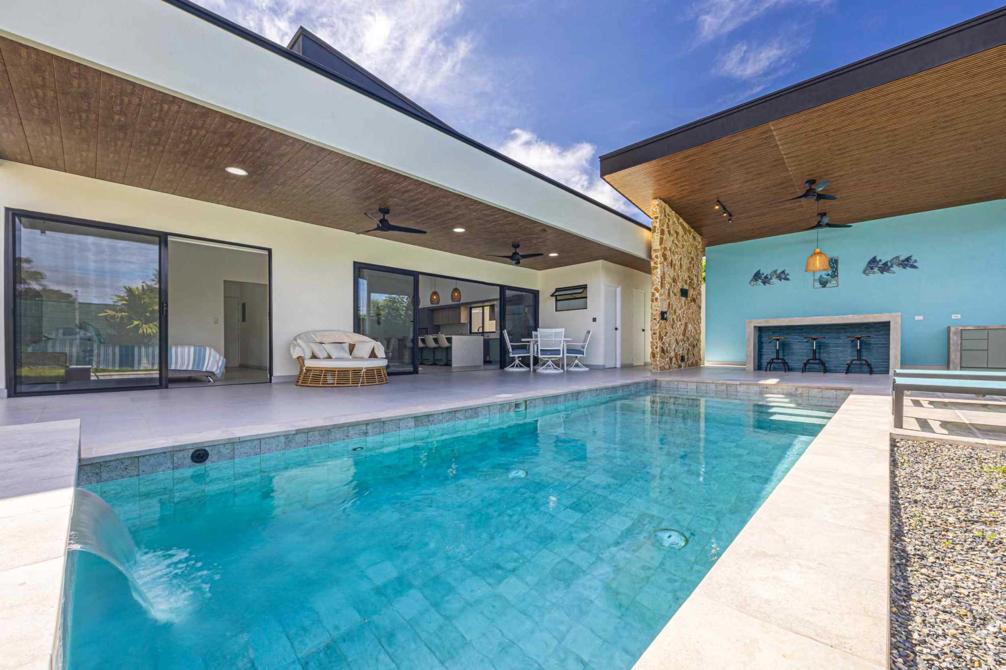 74430-15 Brand-New Modern Tropical 3-Bedroom Home with Private Pool & Outdoor Kitchen in Uvita Costa Rica