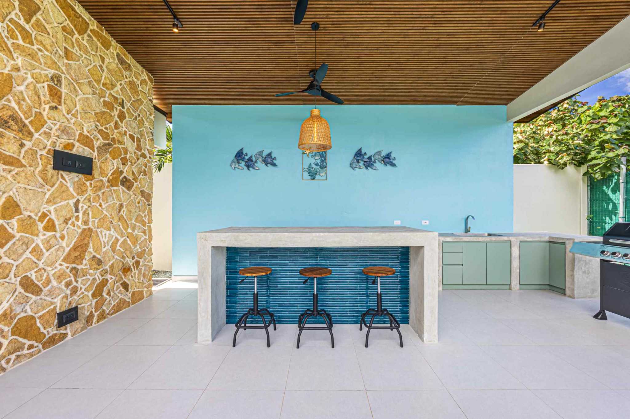 74430-18 Brand-New Modern Tropical 3-Bedroom Home with Private Pool & Outdoor Kitchen in Uvita Costa Rica