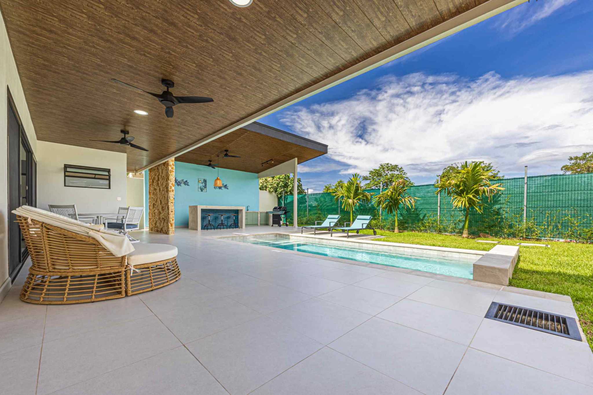74430-19 Brand-New Modern Tropical 3-Bedroom Home with Private Pool & Outdoor Kitchen in Uvita Costa Rica