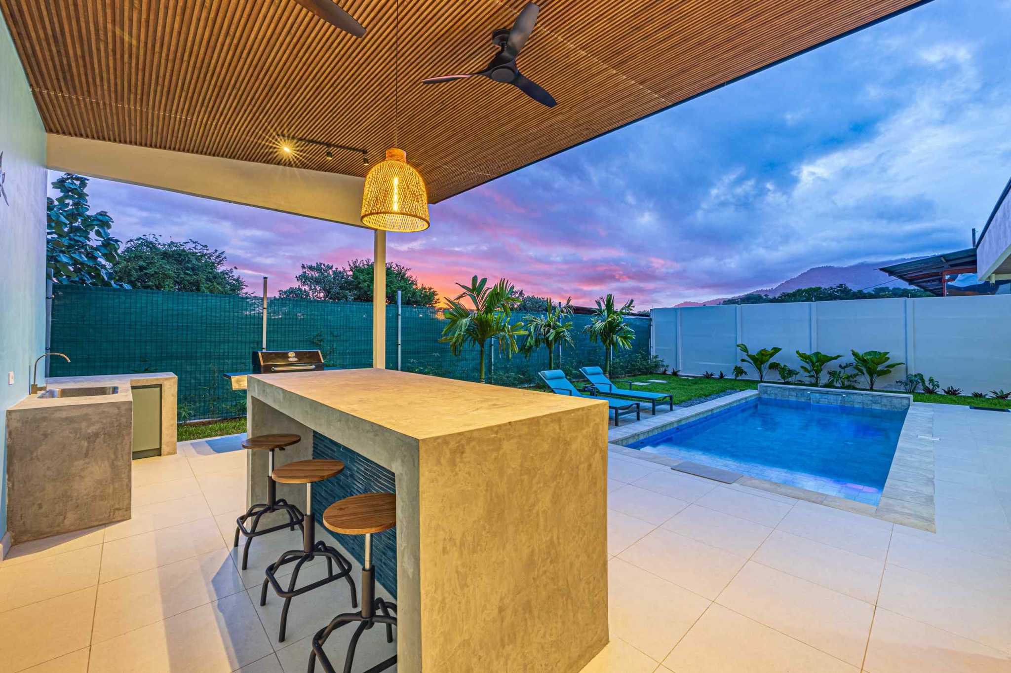 74430-50 Brand-New Modern Tropical 3-Bedroom Home with Private Pool & Outdoor Kitchen in Uvita Costa Rica