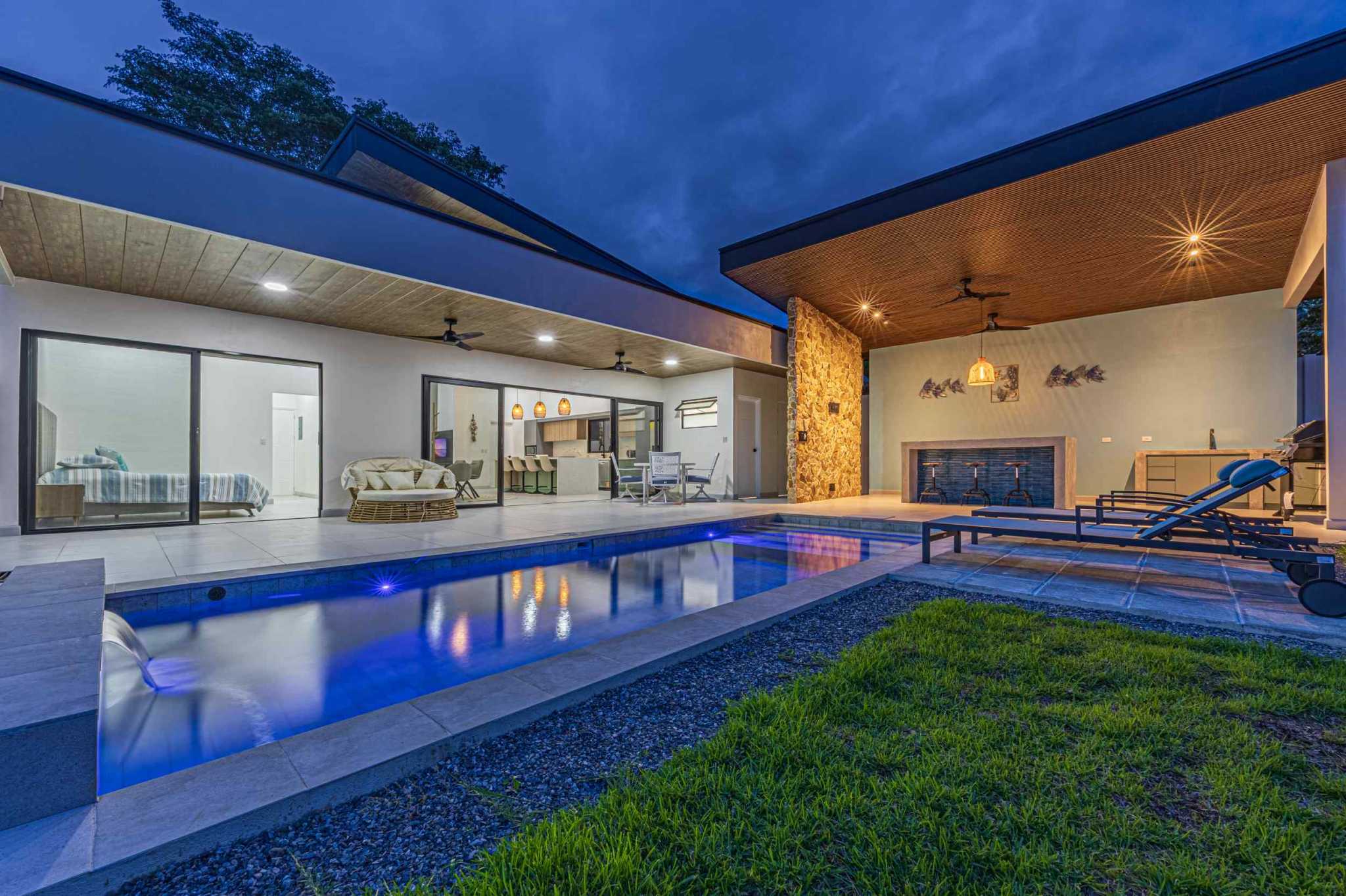 74430-53 Brand-New Modern Tropical 3-Bedroom Home with Private Pool & Outdoor Kitchen in Uvita Costa Rica
