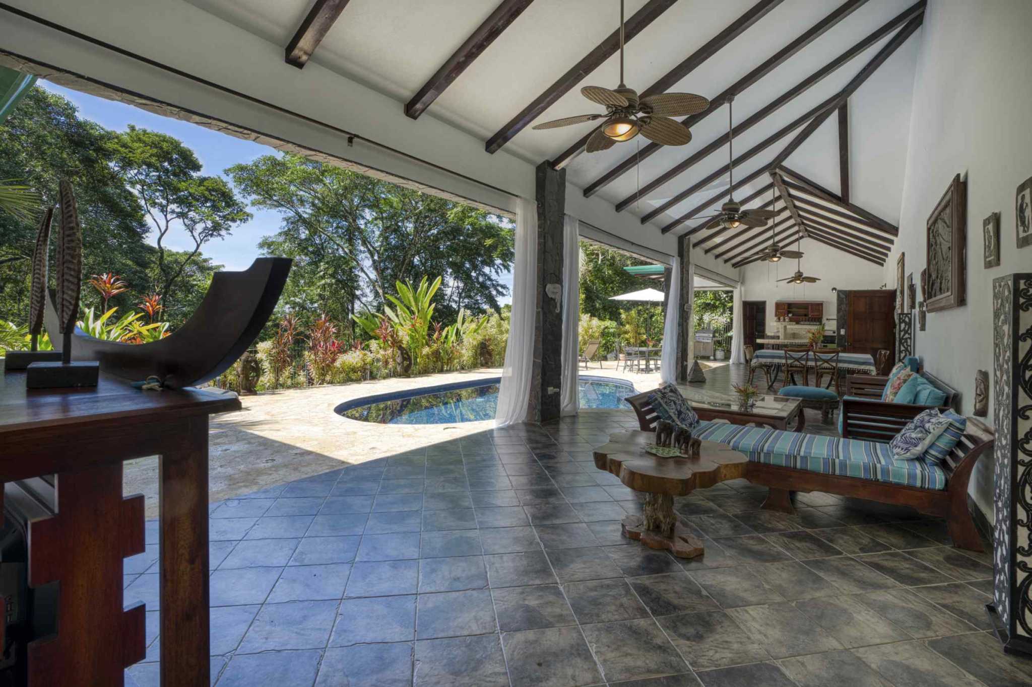 76545-5 Stunning 4-Bedroom Asian-Style Home with Private Pool & Jungle Views in Uvita Costa Rica