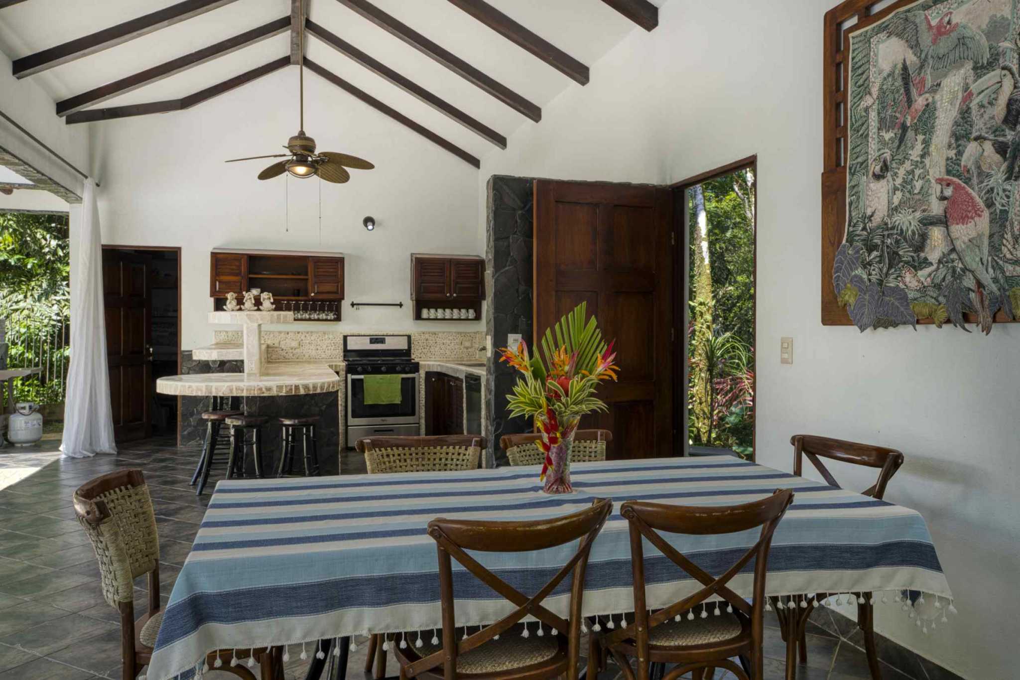 76545-8 Stunning 4-Bedroom Asian-Style Home with Private Pool & Jungle Views in Uvita Costa Rica