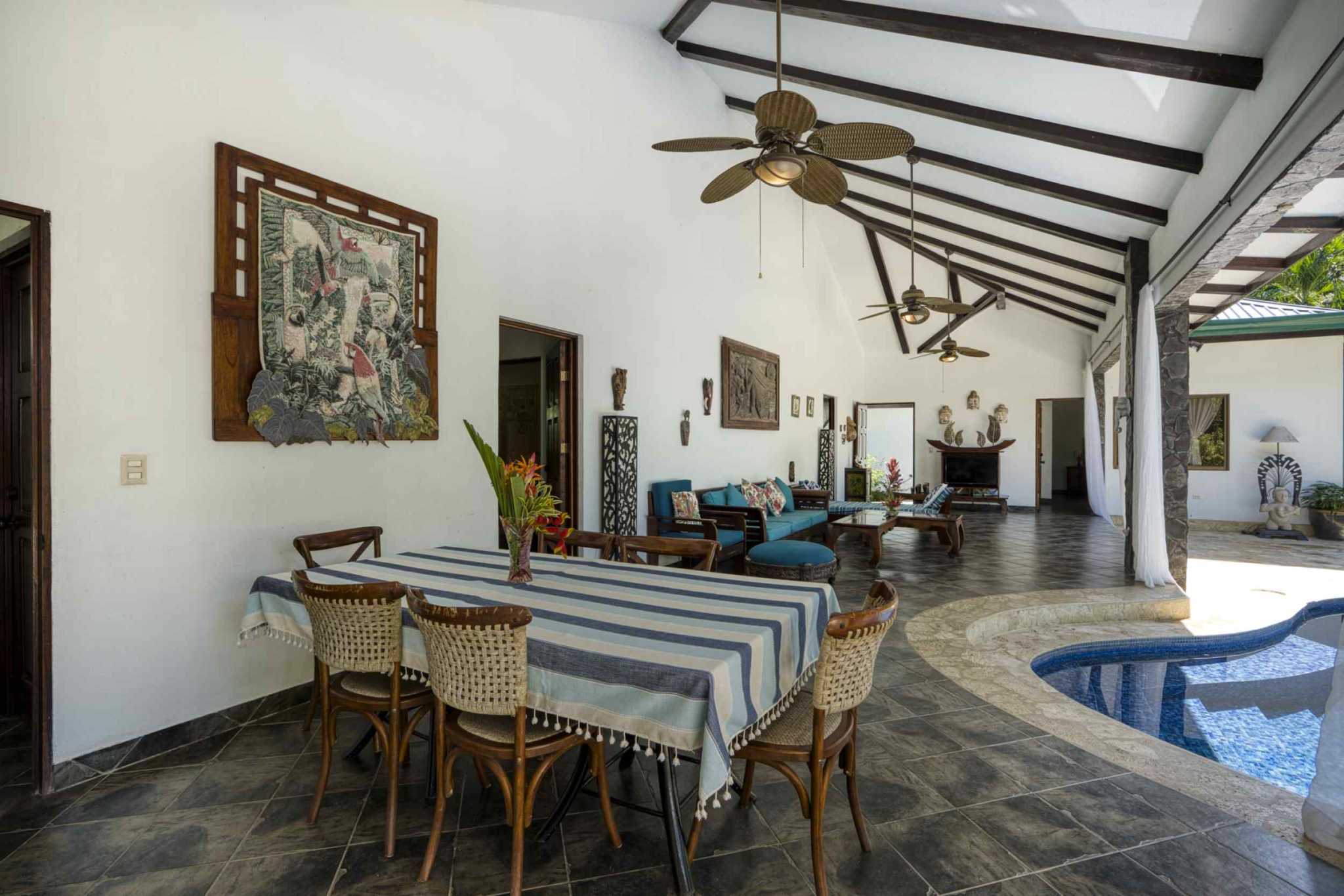 76545-10 Stunning 4-Bedroom Asian-Style Home with Private Pool & Jungle Views in Uvita Costa Rica