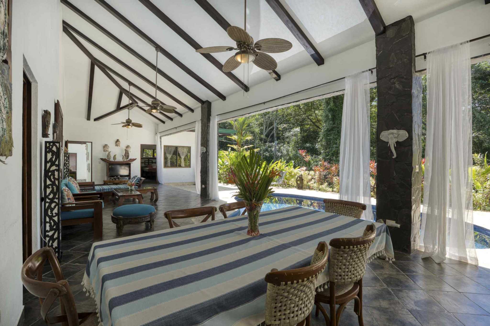 76545-12 Stunning 4-Bedroom Asian-Style Home with Private Pool & Jungle Views in Uvita Costa Rica