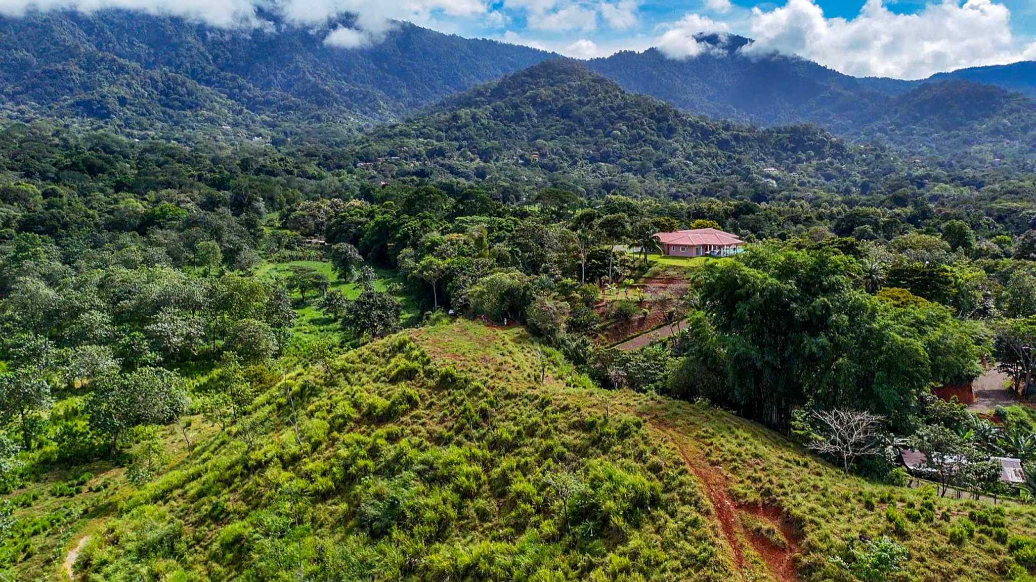 Huge Jungle View Building Lot with River Frontage and Legal Water in Ojochal Costa Rica