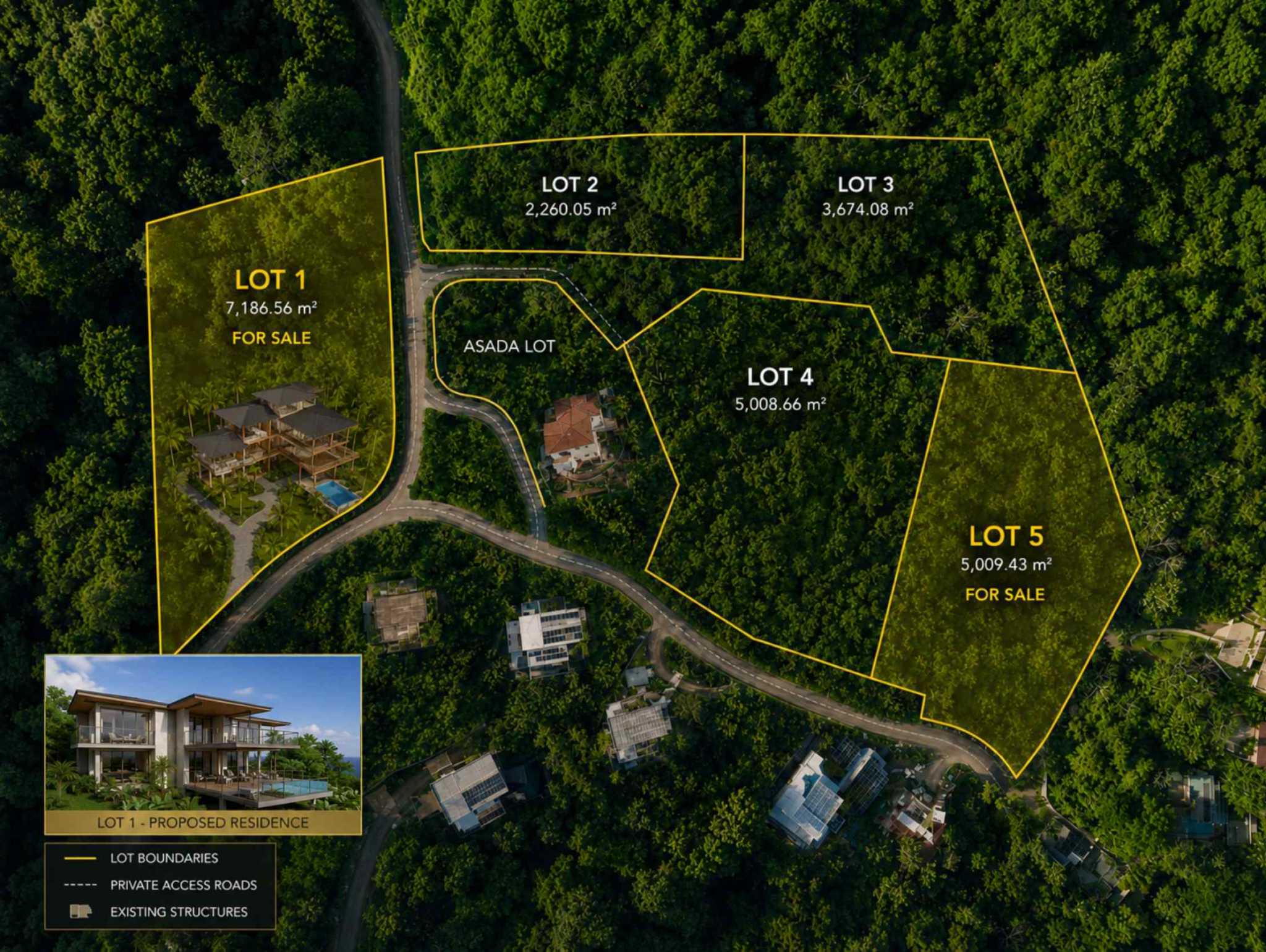 77096-1 Exclusive Ocean View 1.25-Acre Building Lot in Dominical Costa Rica
